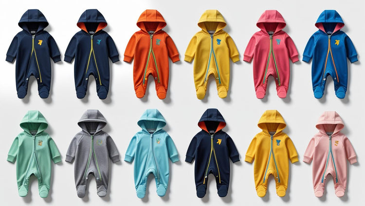 Onesies, Zippered Footies, Rompers