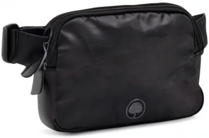 Parker Baby Diaper Belt Bag - Portable Fanny Pack Diaper Bag, Crossbody Bag for Moms - "Birch Belt Bag" - Black