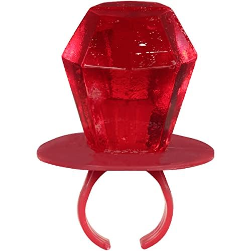 Ring Pop Red Candy Lollipops, 30 Ct Bulk Individually Wrapped in Red Cherry Flavor, Full Size, Fun Hard Candy For Birthday, Party Favors, Bachelorette Parties & Gifts For Kids