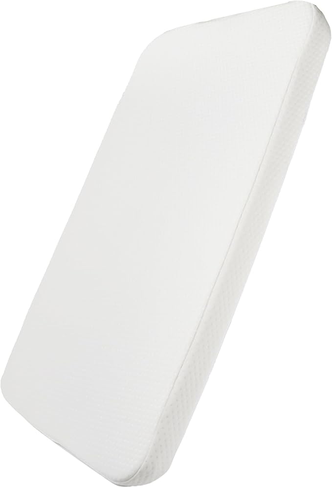 Mecc ecoh Baby Bassinet Mattress, 100% Breathable Cover, Water-Resistant Lining Rectangle 35x20x2 Fit for Dream On Me Skylar/AirClub/ANGELBLISS/Bold/Ezebaby/HARPPA/Larex/Li'l Pengyu/Make