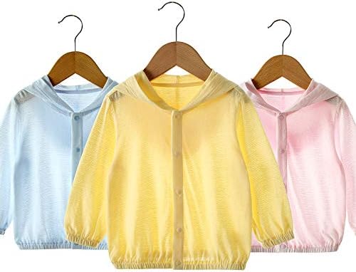 Vivobiniya Baby Lightweight Sunscreen Hoodie Toddler Summer Sun Protection Outwear Breathable Coat Jacket 3m-5Y
