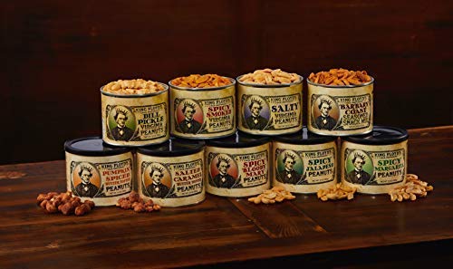King Floyd's Dill Pickle Virginia Peanuts: 10 oz, Salted Dill Flavored Peanuts, #1 Seller, Resealable Lid, Snack at your own risk, Once you start its difficult not to finish the whole tin.