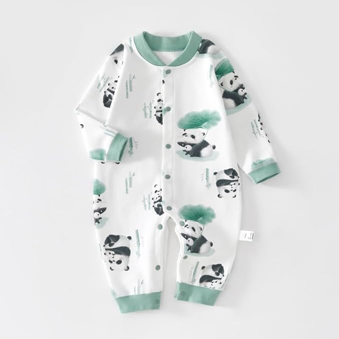 100% Organic Cotton Soft 3-24 Months 2-Piece Unisex Footless Newborn Baby Sleepers Pajamas Romper Boys Girls