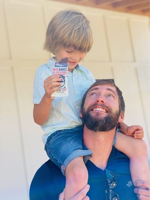 Taos Bakes - Peanut Butter Chocolate + Butterscotch - Snack Bars - 6g Protein, Gluten Free, Plant Based, & Vegan Granola Bars - Filled w/Flax Seeds, Chia Seeds, & Peanut Butter - 12 Pack, 1.8oz ea