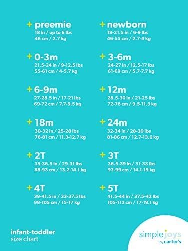 Simple Joys by Carter's Baby Neutral 2-Pack Cotton Footed Sleep and Play