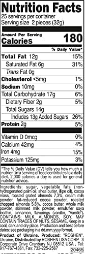 Roshen Mont Blanc with Chopped Almonds, Kosher and Halal, Delicious, Flavorful Sweets Bulk Gourmet Candy 2.2lb/1kg