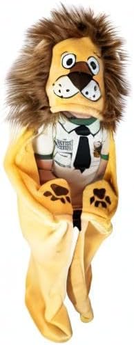 Lazy One Wearable Hooded Blanket for Kids, Animal Hooded Blanket (Lion)