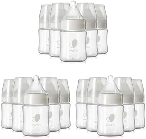 Evenflo Feeding Balance Plus Wide Neck Baby Bottle | Proflo Venting Technology | For Newborn and Infant | BPA Free | 5 Ounce, Pack of 18