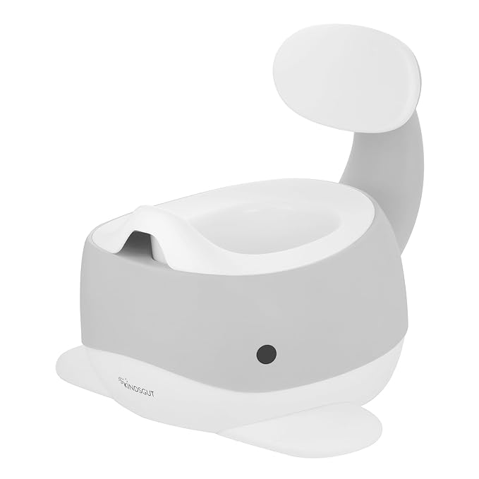 Kindsgut Potty Training Toilet in Whale Design, Designed in Germany, Potty Training in a Beautiful Design, Light Grey