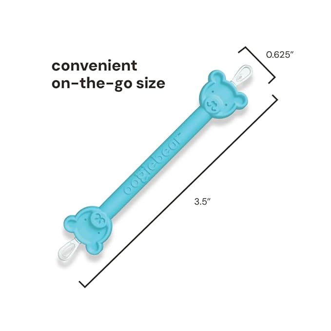 oogiebear Baby Nose Cleaner & Ear Wax Removal Tool - Safe Booger & Earwax Removal for Newborns, Infants, Toddlers - Dual-Ended - Essential Baby Stuff