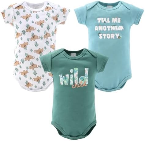 The Peanutshell Baby Layette Gift Set for Boys or Girls - Unisex Newborn to 9 Months Baby Clothes & Essentials - Wild Jungle