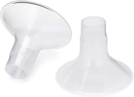Motif Medical Duo Breast Pump Flange – Comfortable Breast Pump Flanges for Better Milk Flow & Pumping Ease - Ideal Breast Pump Flange Insert for Breastfeeding Moms (2 Shields, 21mm)