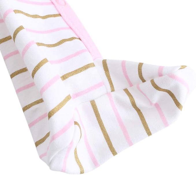 Kiddiezoom Baby Footed Cotton One-Piece Romper Jumpsuit Pajamas