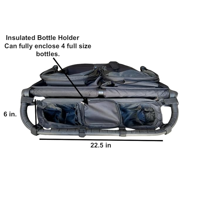 Double Stroller Organizer for Bob Duallie and Baby Jogger City Mini GT