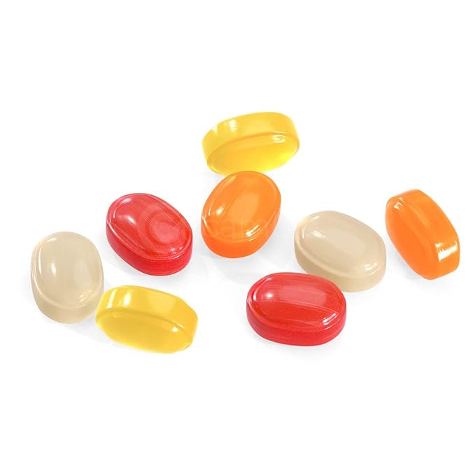 Assorted Fruit Hard Candy Individually Wrapped by Cambie, 2 lbs of Fruit Candy with a Deliciously Sweet Hard Exterior with a Soft, Decadent Filled Center