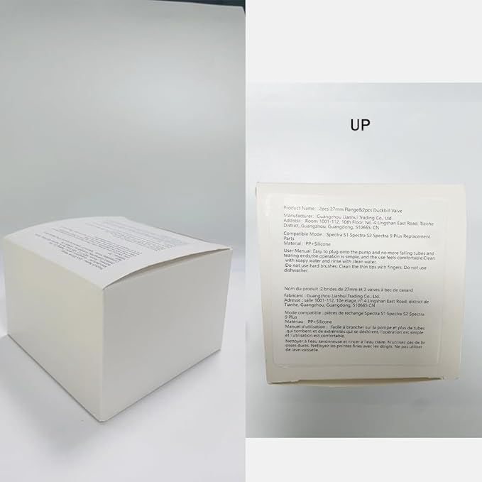 27mm Flange and Duckbill Valve Compatible with Spectra S1 Spectra S2 Spectra9 Plus Synergy Gold Breast Pump, Spectra Pump Parts S2 Parts S2 Accessories Replacement