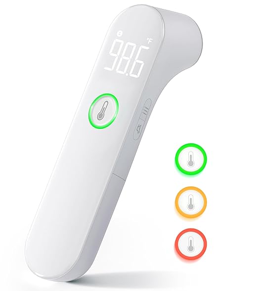 Thermometer for Adults and Kids, Fast Accurate Baby Thermometer, Fever Alarm & Mute Mode, Baby Essentials - Lifetime Support