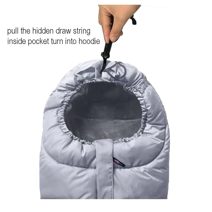 Anti-Kick Winter Stroller Blanket,Warm Cuddly Weather Resistant Baby Footmuff Adaptable for All Strollers, Toddler Stroller Winter Cover Bunting Bag