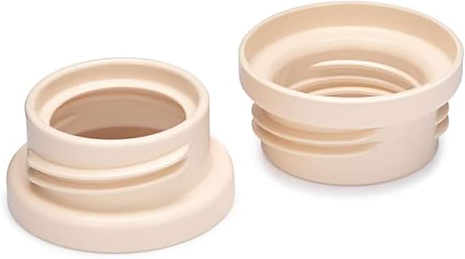 Motif Medical Narrow Neck Breast Pump Bottle Adapter - Breast Pump Bottle Connector for Motif Luna, Duo, Twist, Spectra Bottles, Ameda MYA & MYA Pro - Must-Have Breastfeeding Essentials (Set of 2)