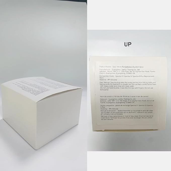 19mm Flange and Duckbill Valve Compatible with Spectra S1 Spectra S2 Spectra9 Plus Synergy Gold Breast Pump, Spectra Pump Parts S2 Parts S2 Accessories Replacement