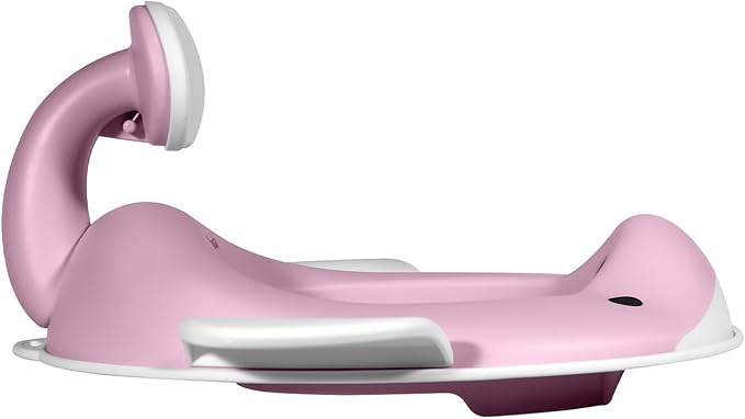 Kindsgut Potty Training Seat in whale design, designed in Germany, suitable for all toilet shapes non-slip toilet seat, Delicate Pink