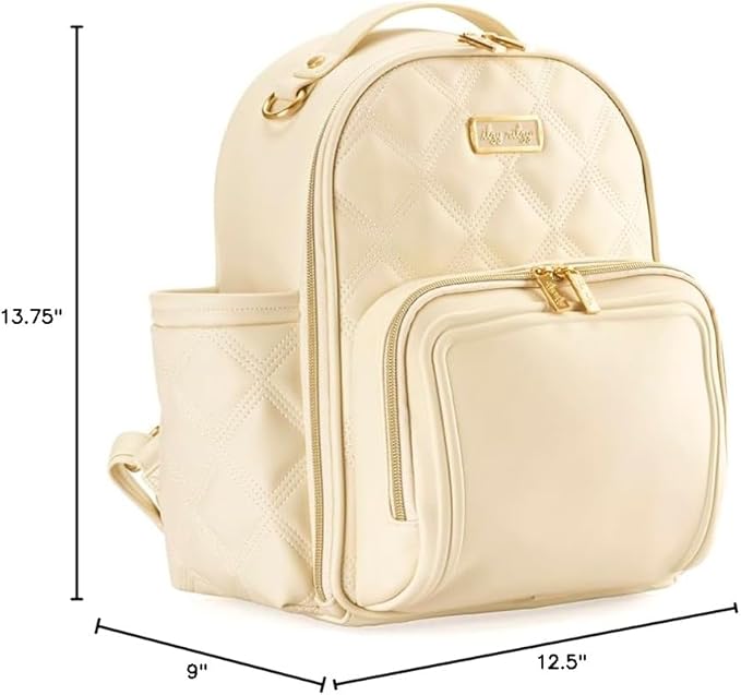 Itzy Ritzy Baby Mini Plus Diaper Bag, Milk & Honey