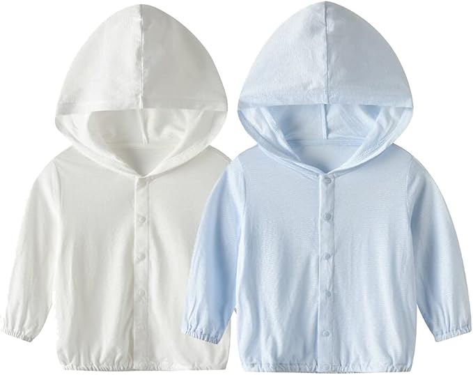 Vivobiniya Baby Lightweight Sunscreen Hoodie Toddler Summer Sun Protection Outwear Breathable Coat Jacket 3m-5Y