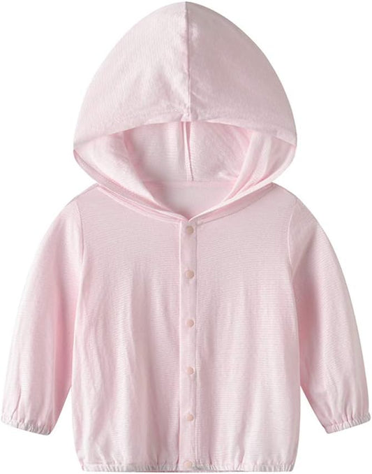 Vivobiniya Baby Lightweight Sunscreen Hoodie Toddler Summer Sun Protection Outwear Breathable Coat Jacket 3m-5Y