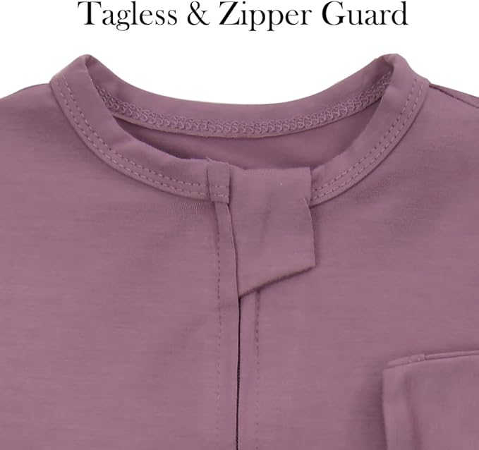 Aablexema Baby Footie Pajamas Zipper - Rayon from Bamboo Infant Footed Pjs with Mittens Sleepwear Jammies