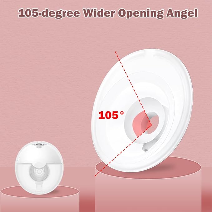 2pcs Double-Sealed Flange 24mm Compatible with Momcozy M5 Breast Pump, 24mm Flange M5 Breast Pump Replacement Accessories,Not for Others