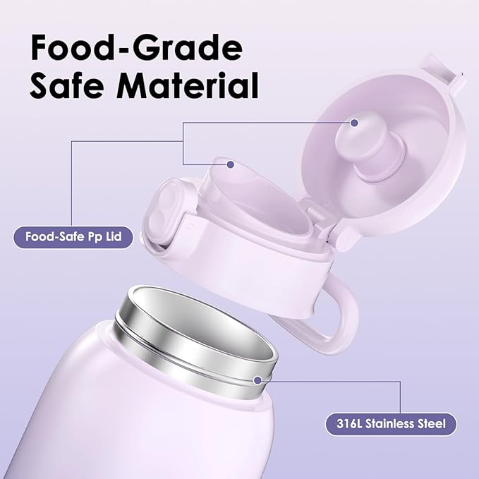 Portable Bottle Warmer 17oz Bottle Warmer for Travel, Fast Heating for Breast Milk Formula & Water, Long Battery Life &Large Capacity, Suitable for Baby Outdoor