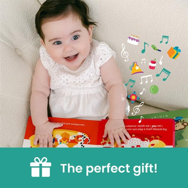 Binibi Spanish Musical Colors at The Birthday Party | Spanish Learning for Kids | Bilingual Children's Book for Babies & Toddlers 1-3 | Libro en espaol para bebes