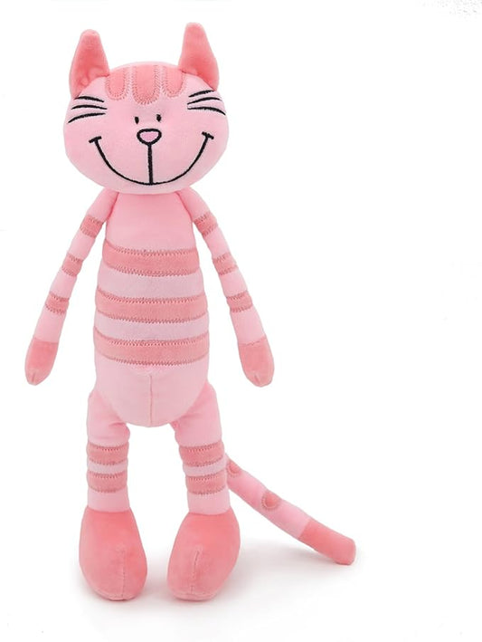 13" Pink Huggable Standing Cat Stuffed Animal Plush Toy, Stuffed Cat Plush Toy for Girls, Great Gift for Children, Birthday, Baby Shower, Christmas, Machine Washable