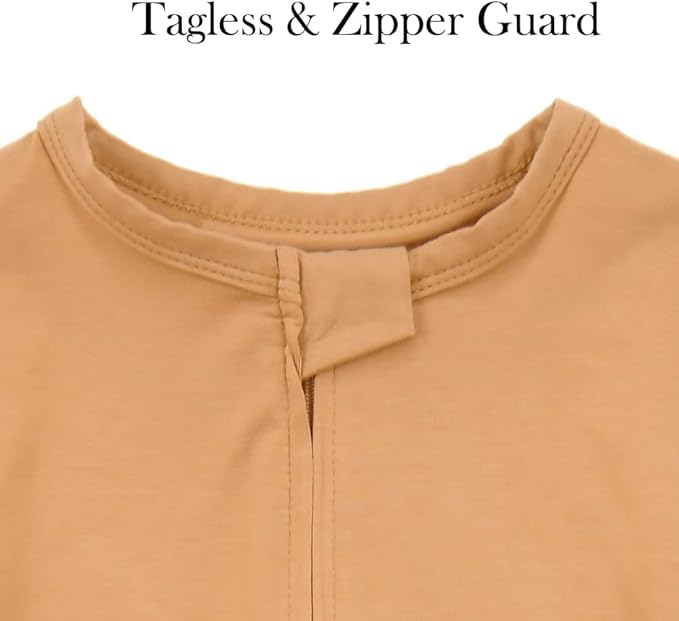 Aablexema Baby Footie Pajamas Zipper - Rayon from Bamboo Infant Footed Pjs with Mittens Sleepwear Jammies