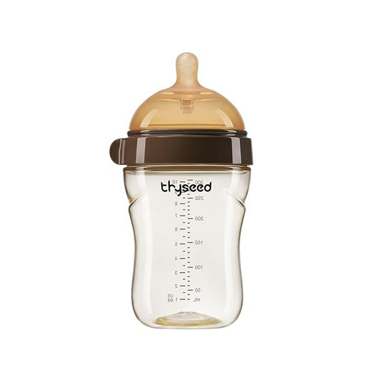 Thyseed PPSU Natural Breast-Like Bottle with Nipple(0-3 Months),10oz,1pack