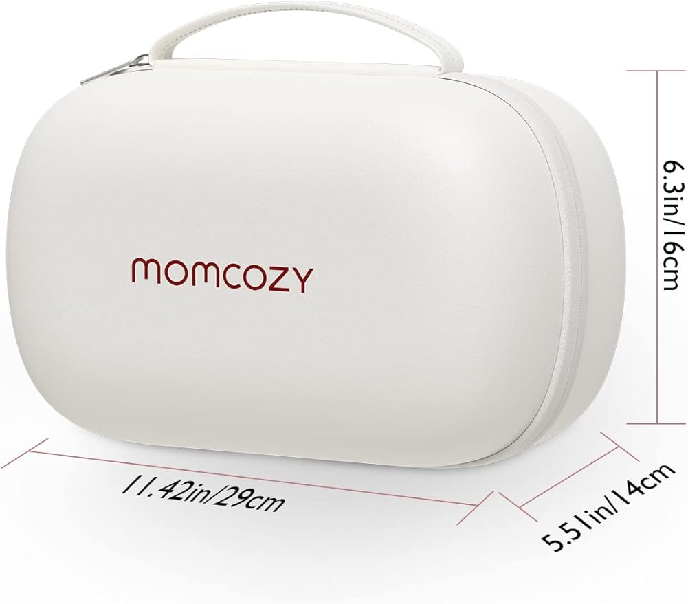 Momcozy Breast Pump Bag for Hands-Free Wearable Breast Pumps, Hard Shell Case with Removable Tray, Watertight Breast Pump Storage Bag for Pumping Bag, Diaper Bag, or Handbag(Holds 2 Pumps)