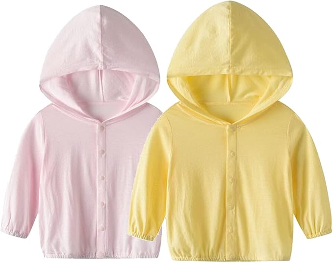 Vivobiniya Baby Lightweight Sunscreen Hoodie Toddler Summer Sun Protection Outwear Breathable Coat Jacket 3m-5Y