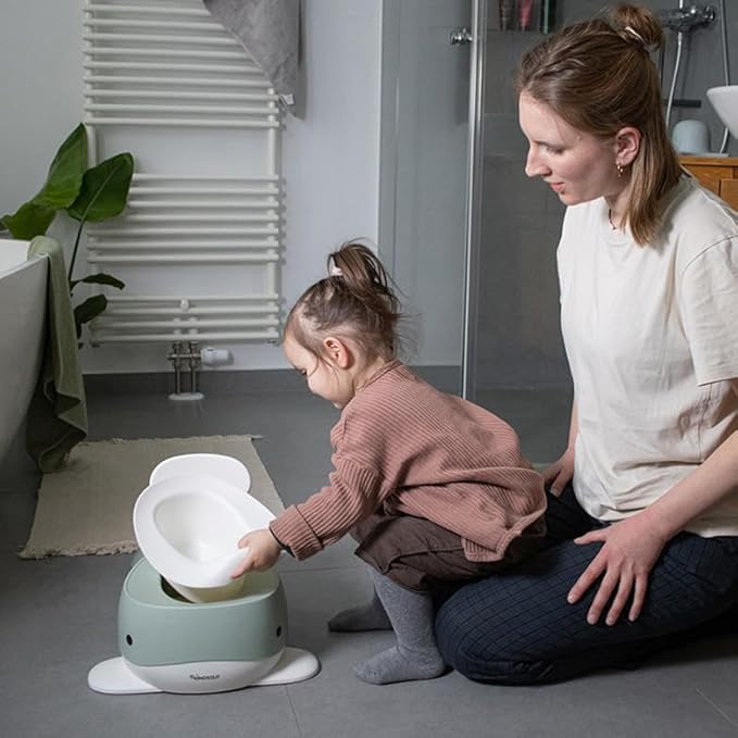 Kindsgut Potty Training Toilet in Whale Design, Designed in Germany, Potty Training in a Beautiful Design, Aquamarine