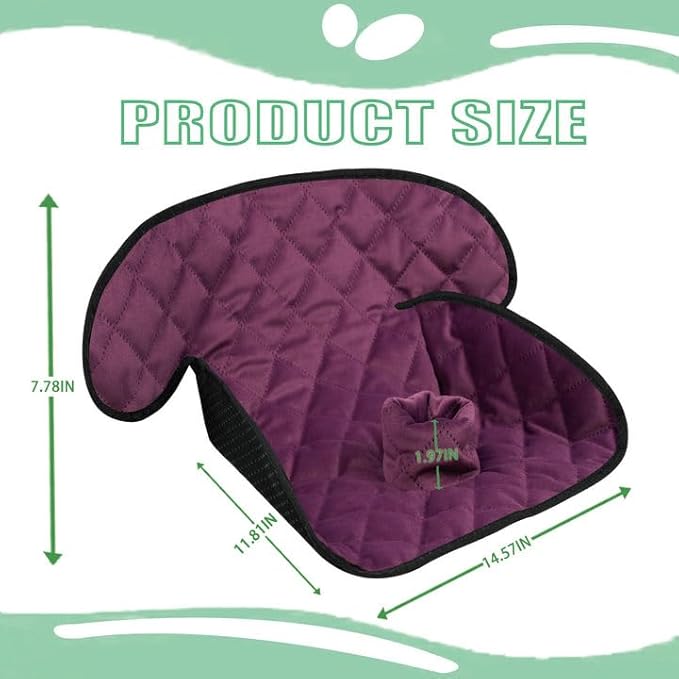 MOOB Waterproof Car Seat Protector - Potty Training Liner for Baby & Toddler, Machine Washable Piddle Pad with Anti-Slip Backing, Universal Fit for Infant Car Seat & Stroller (Purple)