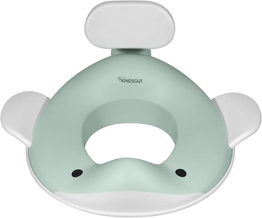 Kindsgut Potty Training Seat in whale design, designed in Germany, suitable for all toilet shapes non-slip toilet seat, Aquamarine