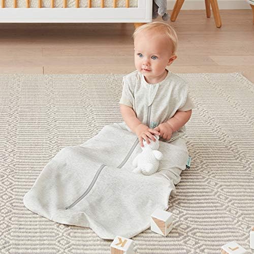 ergoPouch 0.2 Tog Jersey Sleeping Bag – Arms-Out Baby Sleep Sack – Soft, Breathable & Comfortable (8-24 Months, Grey Marle)