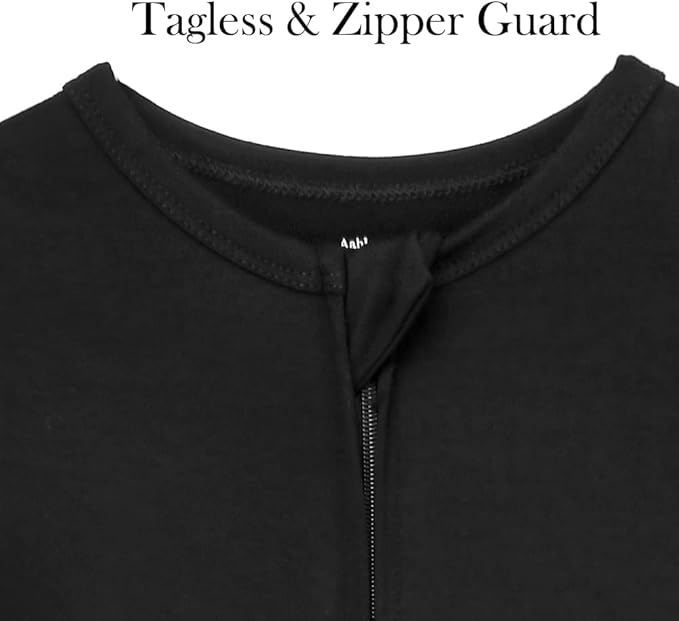 Aablexema Baby Footie Pajamas Zipper - Rayon from Bamboo Infant Footed Pjs with Mittens Sleepwear Jammies