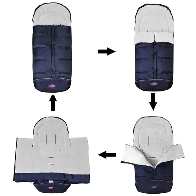 Cozy Toe Winter Tour Waterproof Sleep Sack for Toddlers,Universal Footmuff for Stroller,Multi-Functional Stroller Bunting Bag Blanket,6-36M Baby Use