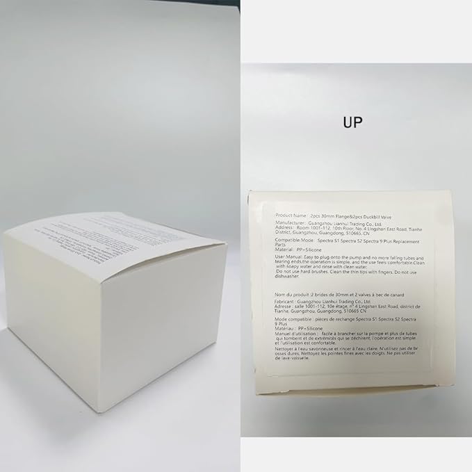 30mm Flange and Duckbill Valve Compatible with Spectra S1 Spectra S2 Spectra9 Plus Synergy Gold Breast Pump, Spectra Pump Parts S2 Parts S2 Accessories Replacement