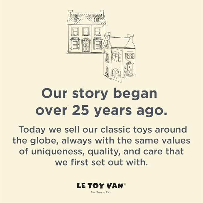 Le Toy Van London Car Set Premium Wooden Toys for Kids Ages 3 Years & Up (TV267), 7-pk