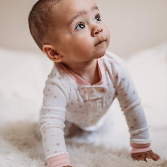 HonestBaby Baby Celebration Sleep & Play Footed One-Piece Pajama Sleeper 100% Organic Cotton