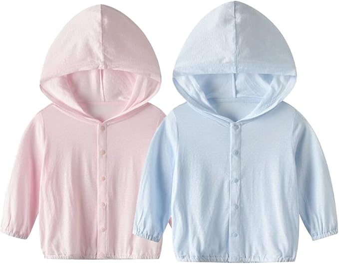 Vivobiniya Baby Lightweight Sunscreen Hoodie Toddler Summer Sun Protection Outwear Breathable Coat Jacket 3m-5Y
