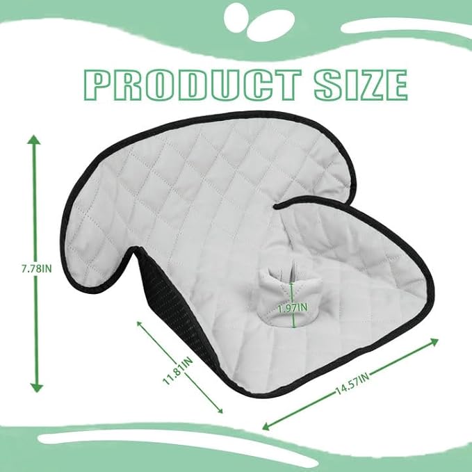 MOOB Waterproof Car Seat Protector - Potty Training Liner for Baby & Toddler, Machine Washable Piddle Pad with Anti-Slip Backing, Universal Fit for Infant Car Seat & Stroller (Grey)