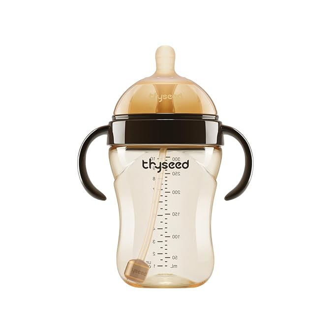 Thyseed PPSU Natural Breast-Like Bottle with Nipple(10 Months+),10oz,1pack