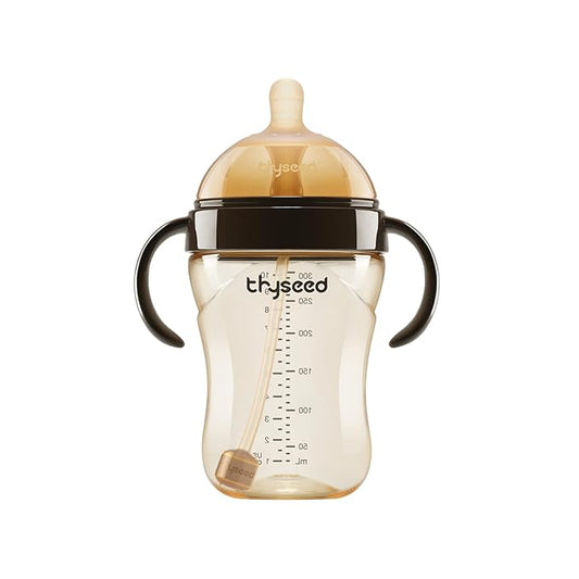Thyseed PPSU Natural Breast-Like Bottle with Nipple(7-10 Months),10oz,1pack
